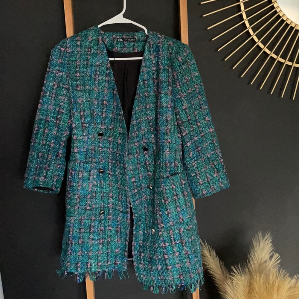 Zara 3/4 sleeve jacket/pea coat